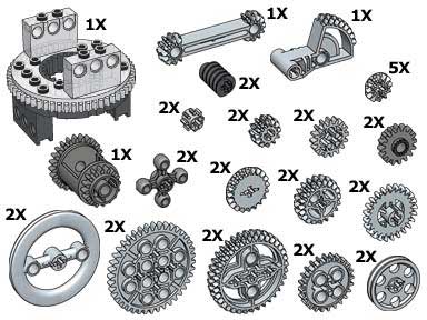 10076-1 Technic Gear Wheels