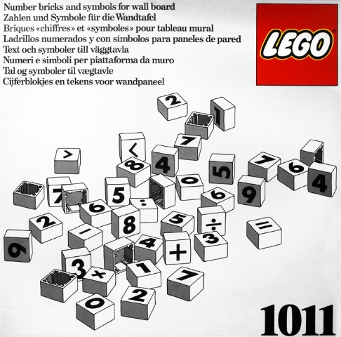 1011-1 Number/Symbol Blocks (Number bricks and symbols for wall board)