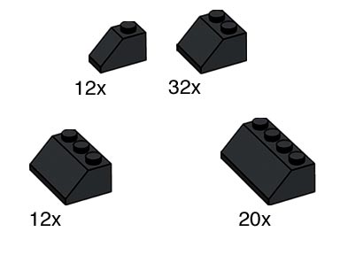 10161-1 Black Roof Tiles