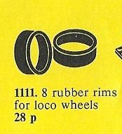 1111-1 Rubber Rims for Locomotive Wheels