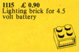 1115-1 4.5V Lighting Brick (2 x 2)