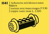 1141-1 Wheel Bricks with Small Red Train Wheels