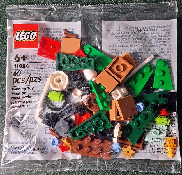 LEGO set: 11984-1, Parts for The LEGO Holiday Games Book (Book b23hol01) polybag