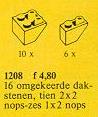 1208-1 Inverted Slope Bricks, Assorted, Red