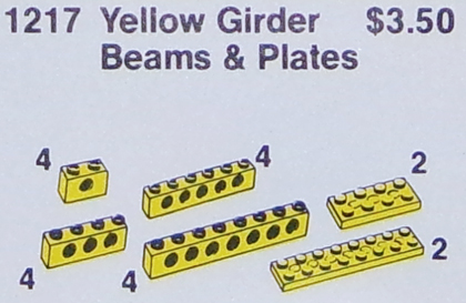 1217-1 Girder Beams and Plates, Yellow