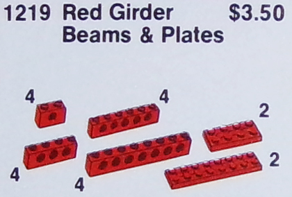 1219-1 Girder Beams and Plates, Red