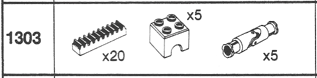 1303-1 Technic Parts