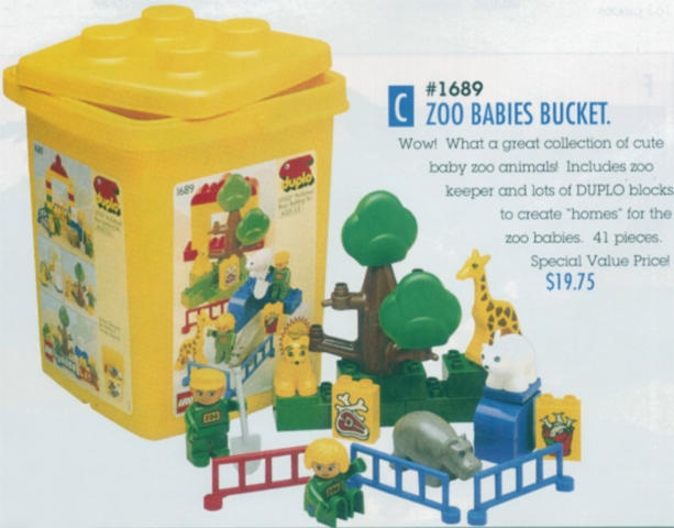 1689-1 Zoo Babies Bucket