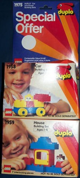 1975-1 Duplo Car and House Building Sets - Special Offer