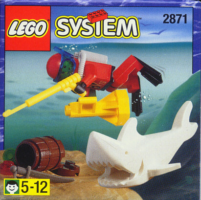2871-1 Diver and Shark