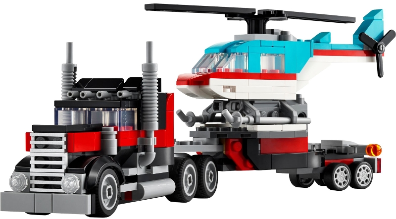 LEGO set: 31146-1, Flatbed Truck with Helicopter