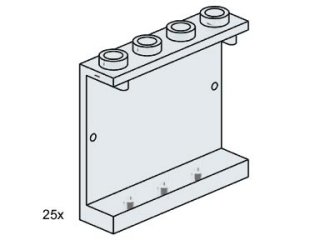 3507-1 1 x 4 x 3 Wall Element Clear