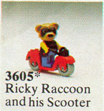 3605-1 Ricky Raccoon and his Scooter