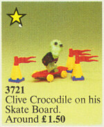 3721-1 Clive Crocodile on Skateboard