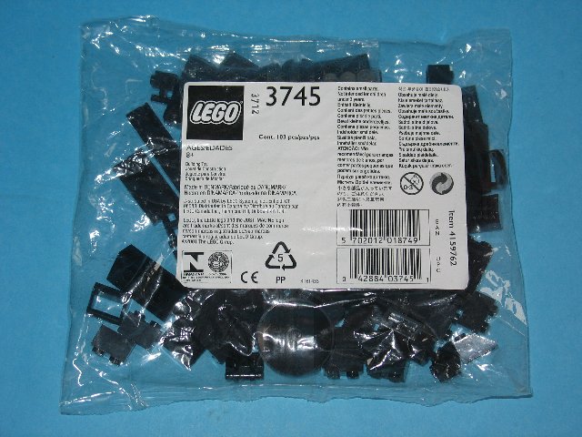 3745-1 Locomotive Black Bricks