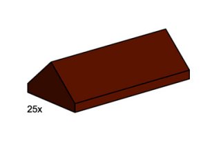 3756-1 2 x 4 Brown Ridge Roof Tiles Steep Sloped