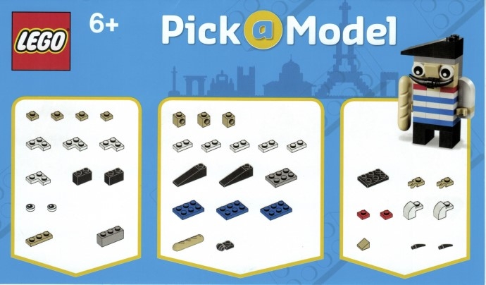 3850065-1 LEGO Brand Store Pick-a-Model - Parisian Guy blister pack