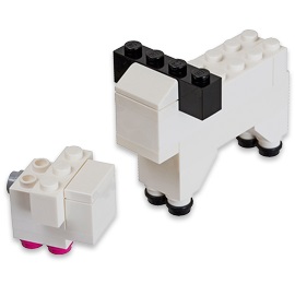 40064-1 Monthly Mini Model Build Set - 2013 04 April, Lamb and Sheep polybag