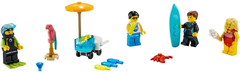 40344-1 Summer Celebration Minifigure Set blister pack