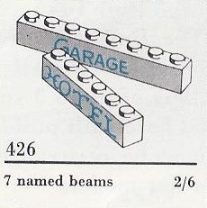 426-1 7 Named Beams (The Building Toy)