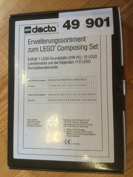 49901-1 Erweiterungssortiment zum LEGO Composing Set (Extension Assortment for LEGO Composing Set 9550)