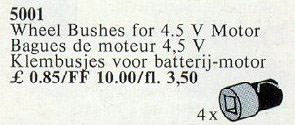 5001-1 Wheel Bushes for 4.5V Basic Motor