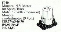 5040-1 Monorail 9V Motor