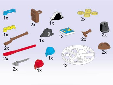 5058-1 Pirate Accessories