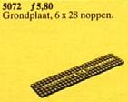 5072-1 Wagonplate, 6 x 28 Studs