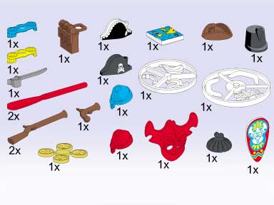 5122-1 Pirate Accessories