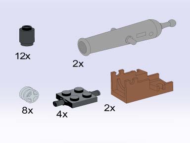 5134-1 Cannons and Wheels