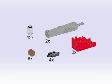 5139-1 Cannons with Wheels