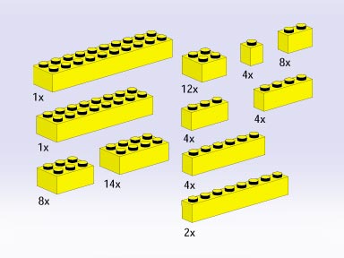 5143-1 Bricks, Yellow