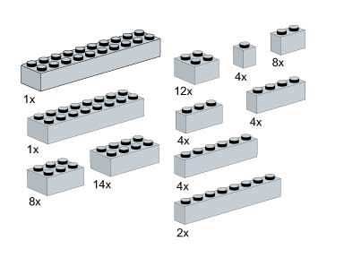 5145-1 Bricks, Gray