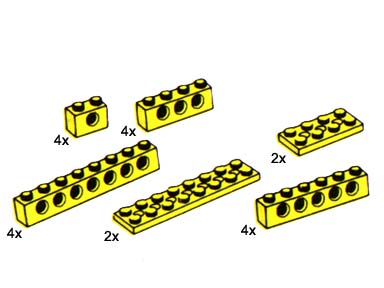 5231-1 Beams and Plates with Holes, Yellow