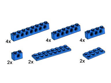 5232-1 Beams and Plates, Blue