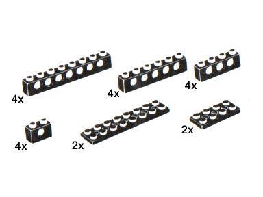 5234-1 Beams and Plates with Holes, Black