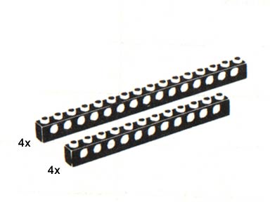 5237-1 Bricks with Holes, Black