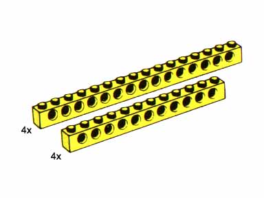 5250-1 Beams with Holes, Yellow