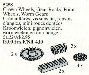 5258-1 Crown/Point Wheels, Gear Racks, Worm Gears