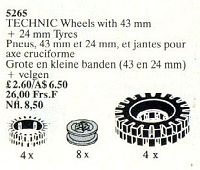 5265-1 Tires (24-43 mm) with Spoked Hubs