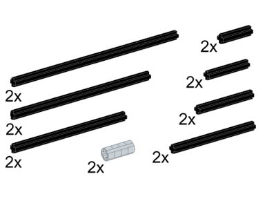 5267-1 Assorted Cross Axles