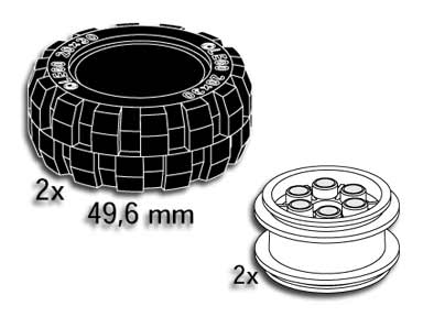 5281-1 Balloon Tires (49.6 mm)