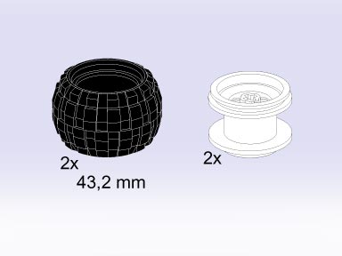 5283-1 Balloon Tires (43.2 mm)