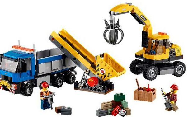 60075-1 Excavator and Truck