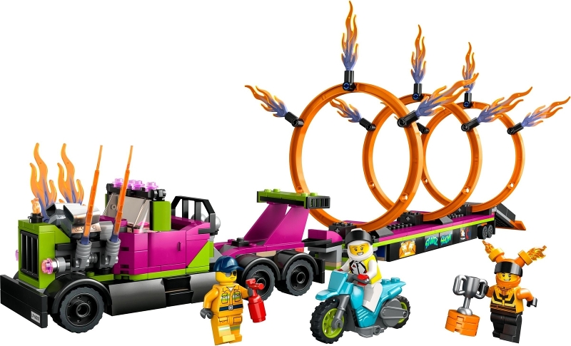 LEGO set: 60357-1, Stunt Truck & Ring of Fire Challenge