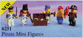 6251-1 Pirate Mini Figures (Sea Mates)