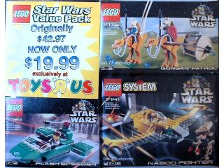 65028-1 Star Wars Co-Pack of 7115, 7124, and 7141