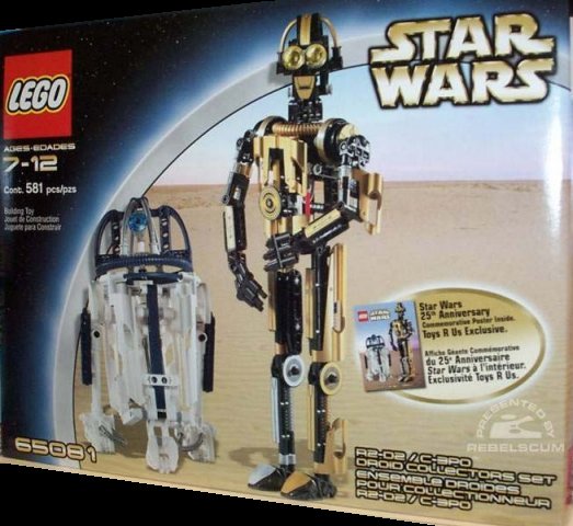 65081-1 R2-D2 8009 / C-3PO 8007 Droid Collectors Set