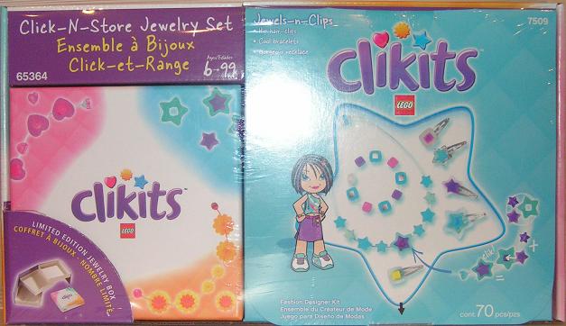 65364-1 Jewels-n-Clips Click-N-Store Jewelry Set Co-Pack (7509 with jewelry box)